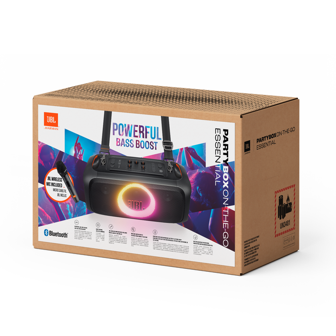 JBL PartyBox On-the-Go Essential | Tragbarer Party-Lautsprecher