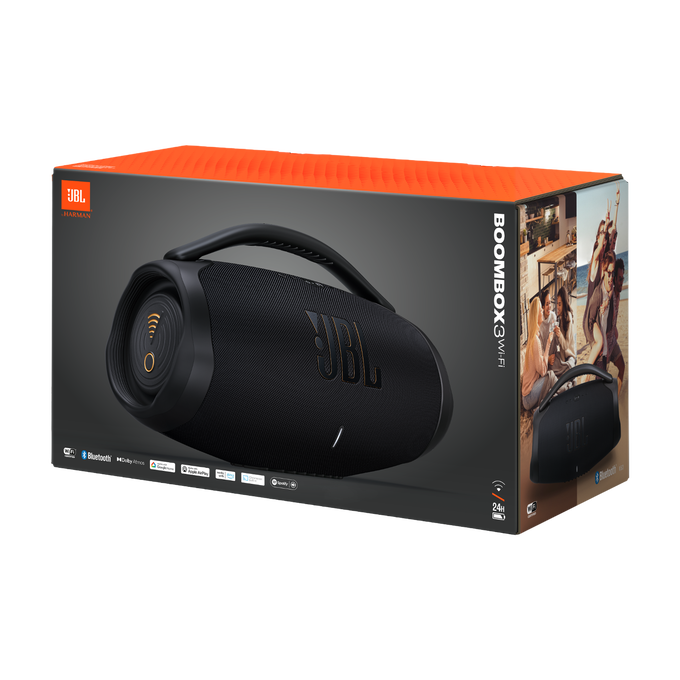 JBL Boombox 3 Wi-Fi | Leistungsstarker tragbarer WLAN- und
