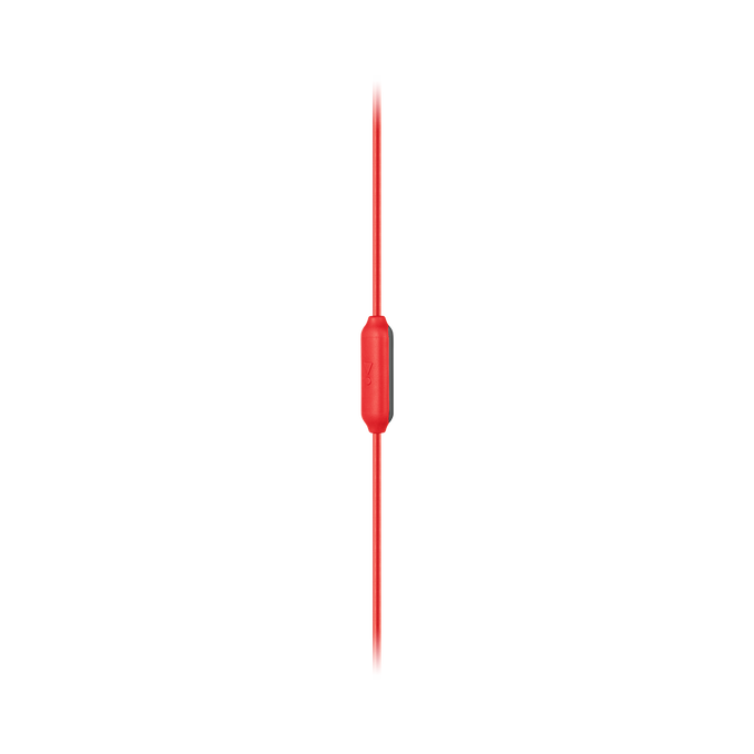 JBL Endurance RUN - Red - Sweatproof Wired Sport In-Ear Headphones - Detailshot 2 image number null