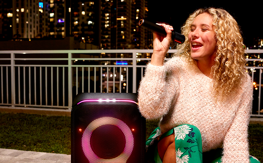 JBL PartyBox Wireless Mic Réduire tous les bruits indésirables - Image