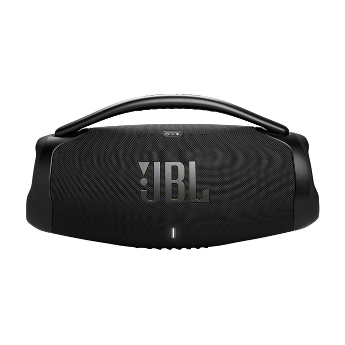 JBL Boombox 3 Wi-Fi - Black - Powerful Wi-Fi and Bluetooth portable speaker - Front image number null