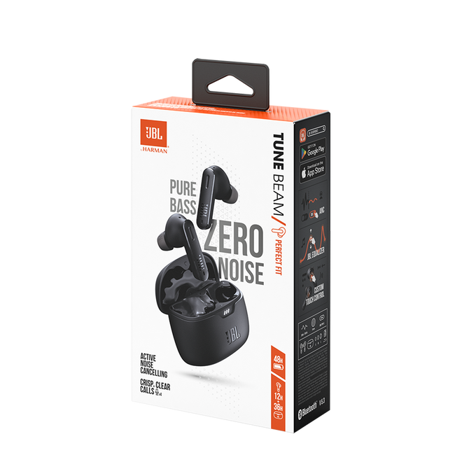 JBL Tune Beam - Black - True wireless Noise Cancelling earbuds - Detailshot 10 image number null