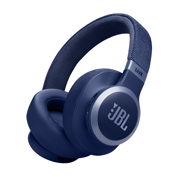 JBL Live 770NC - Blue - Wireless Over-Ear Headphones with True Adaptive Noise Cancelling - Hero image number null