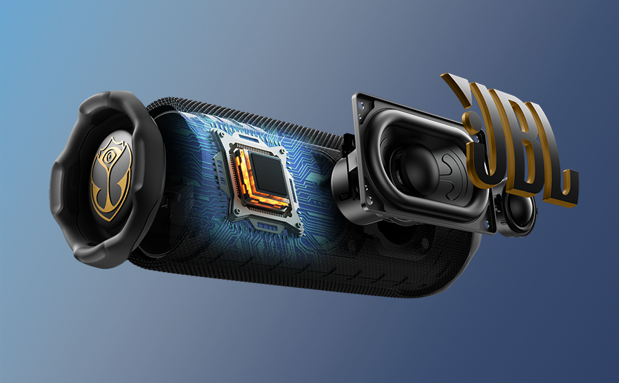 JBL Flip 7 Tomorrowland | Tragbarer wasserdichter und stoßfester