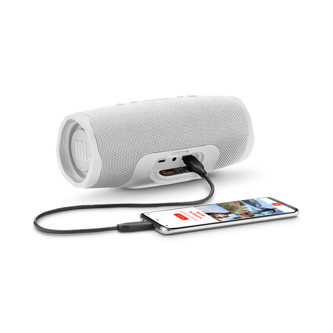 JBL Charge 4 - White - Portable Bluetooth speaker - Detailshot 4 image number null