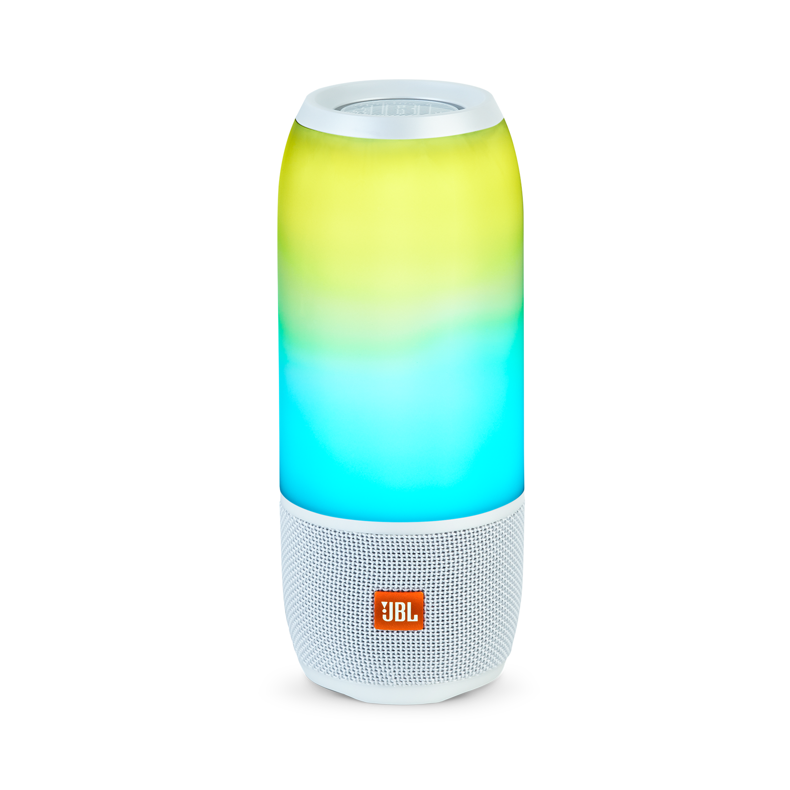 JBL Pulse 3 - White - Waterproof portable Bluetooth speaker with 360° lightshow and sound. - Hero